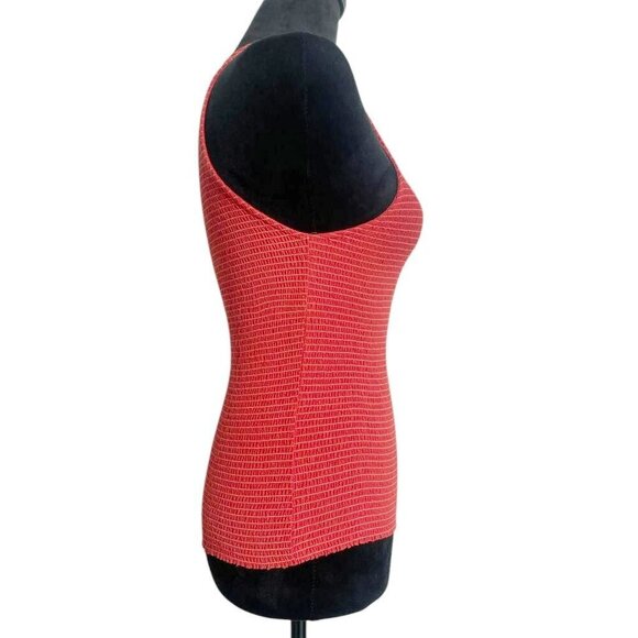 Nation LTD Size Medium Christine Smocked Tank Stripe - Picture 5 of 8